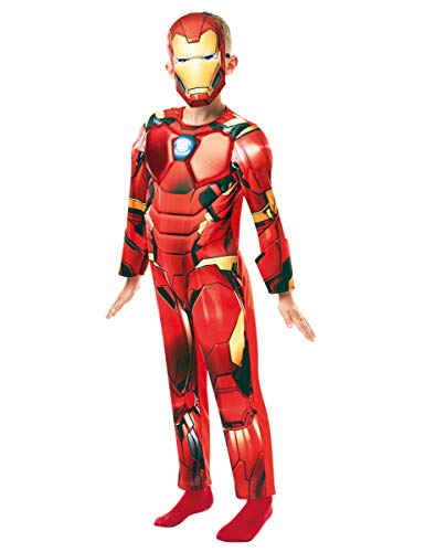 Rubies 640830L Disfraz de Iron Man de Marvel para niños, de 7 a 8 años