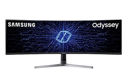 Samsung C49RG90 - Monitor Curvo Gaming de 49" (UltraWide DualQHD, 4 ms, 120 Hz, Freesync, QLED, VA, 32:9, 3000:1, 1800R, 600 cd/m², HDMI, Base Redonda) Gris Oscuro