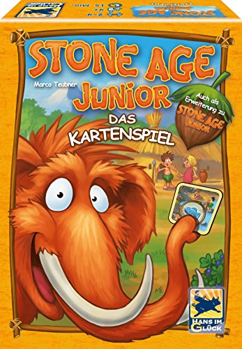 Schmidt Spiele 48276" Stone Age Junior - Juego de Cartas (Madera), Color marrón