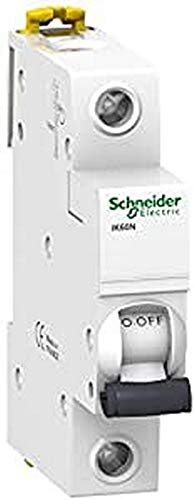 Schneider Electric A9K17116 IK60N Interruptor Automático Magneto Térmico, 1P, 16A, Curva C, 78.5mm x 18mm x 85mm, Blanco
