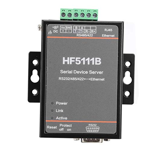 Servidor de dispositivos serie HF-5111B, módulo de comunicación de mensajes cortos RJ45 RS232 / RS485 / RS422 3 en 1 a Ethernet DTU, soporte para dispositivos de comunicación de datos serie 5-18VDC