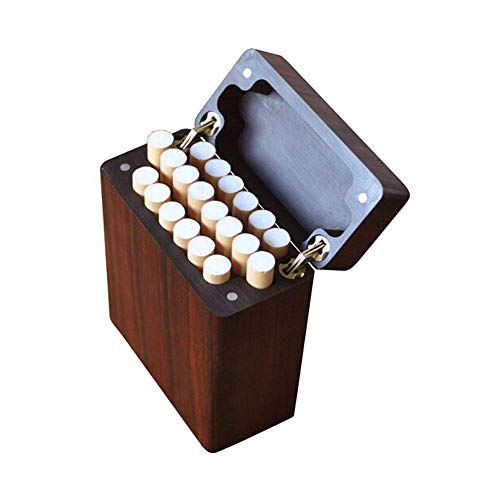 ShiSyan Pera roja Caso de Madera Maciza de Cigarrillos, 12 Piezas de Cigarrillos Caso de Madera, cálido y rollizo (Color: Marrón, Tamaño: 9.7 * 6.6 * 2.4cm) Humidores ShiSyan Pera roja Caso de Madera Maciza de Cigarrillos, 12 Piezas de Cigarrillos Caso de Madera, cálido y rollizo (Color: Marrón, Tamaño: 9.7 * 6.6 * 2.4cm) Humidores