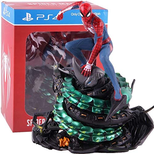 SHOP YJX Figura de Spiderman de la edición coleccionista de Spiderman de PS4 Figura de acción de PVC coleccionable modelo de juguete (color: con caja al por menor)