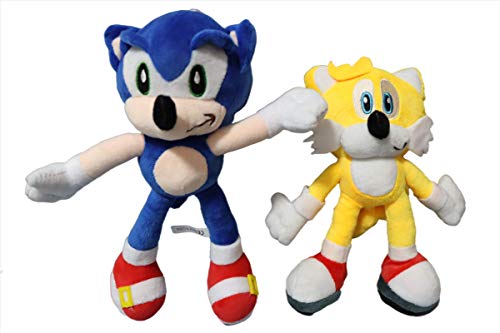 Sonic plush 2 nueva serie supersónica azul y amarillo muñeco de peluche regalos de peluche