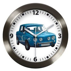 Sonstige-Reloj de pared, diseño de RENAULT R8 Gordini, color azul