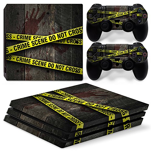 Sony PS4 Playstation 4 Pro Skin Design Foils Pegatina Set - Crime Scene Motivo