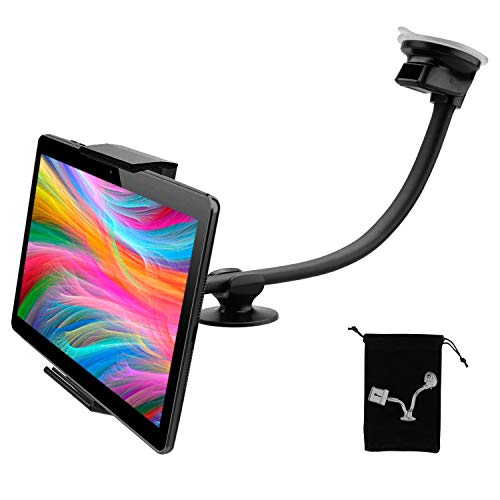 Soporte Tablet Coche salpicadero Ventosa Doble valido para Tablet pc de hasta 12" de Pantalla Soporte Tablet para Coche Soporte Tablet salpicadero Coche