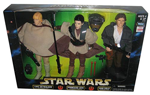 Star Wars Action Collection 12" Luke Skywalker, Princess Leia, & Han Solo Figure Set