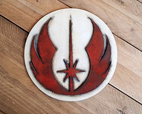 STAR WARS Orden JEDI logo. Cartel en madera para decorar. Jedi, Jedi Knight, Padawan, Force, Yoda, Luke Skywalker, Obi-Wan Kenobi, Windu