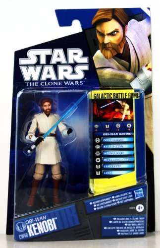 Star Wars: The Clone Wars CW40 Obi-Wan Kenobi Figura de acción de 9,5 cm