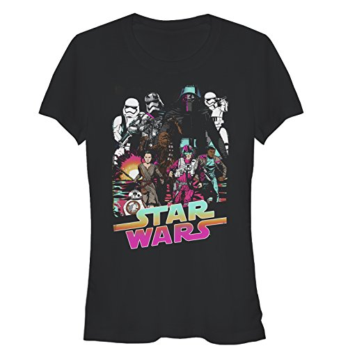 Star Wars VII: The Force Awakens Desert Storm Camiseta Negra Para Juniors | 2XL