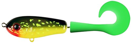 StrikePro Wolf Tail Jr - Señuelo de hundimiento para Pesca, Color Verde, Talla 16 cm Long/33 g