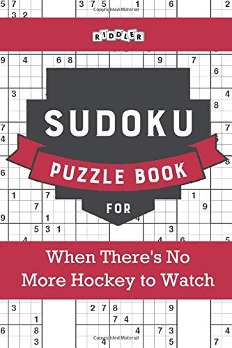 Sudoku Puzzle Book for When There's No More Hockey to Watch