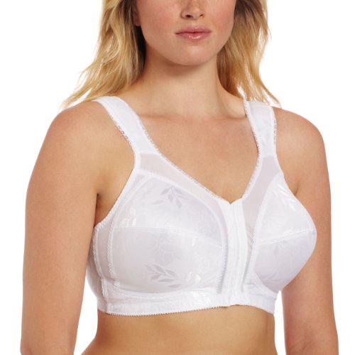 Sujetador sin alambre frontal y cerrado de 18 horas Easier On con Flex Back_White_40C Sujetador sin alambre frontal y cerrado de 18 horas Easier On con Flex Back_White_40C