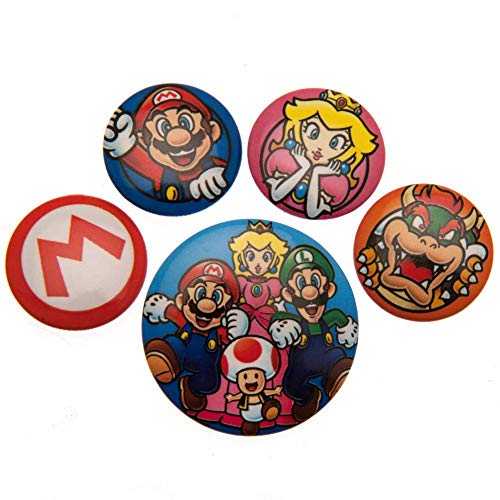 Super Mario - Pack de chapas (Talla Única) (Multicolor)