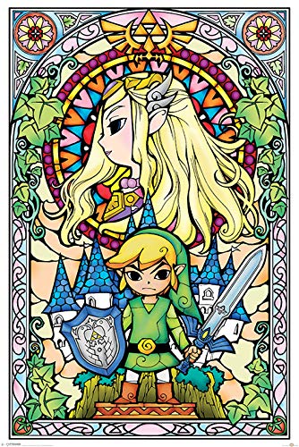 The Legend Of Zelda (Stained Glass) - Póster (61 x 91,5 cm)