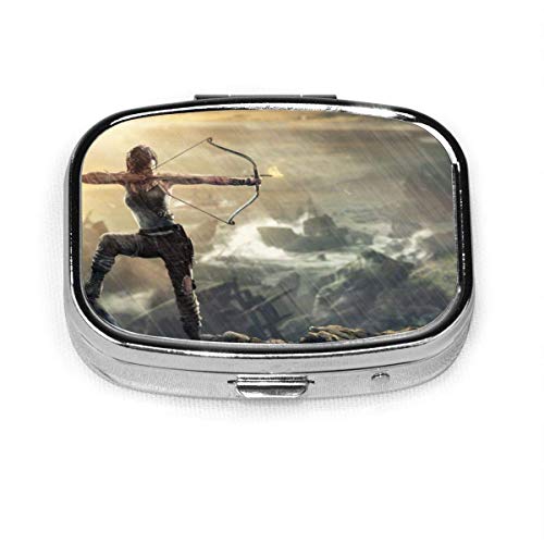 Tomb Raider - Pastillero cuadrado con 2 compartimentos