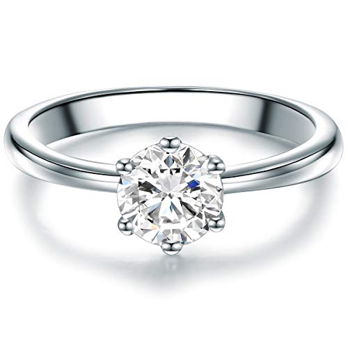 Tresor 1934 Solitario da Donna in Argento Sterling 925 con Zirconia Tresor 1934 Solitario da Donna in Argento Sterling 925 con Zirconia