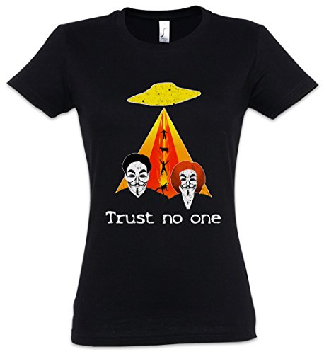 Trust NO One Mujer Girlie Women T-Shirt - Alien Aux Fox X Mulder Expediente UFO Scully X-Files Código du FBI réel Series Tamaños S - 5XL