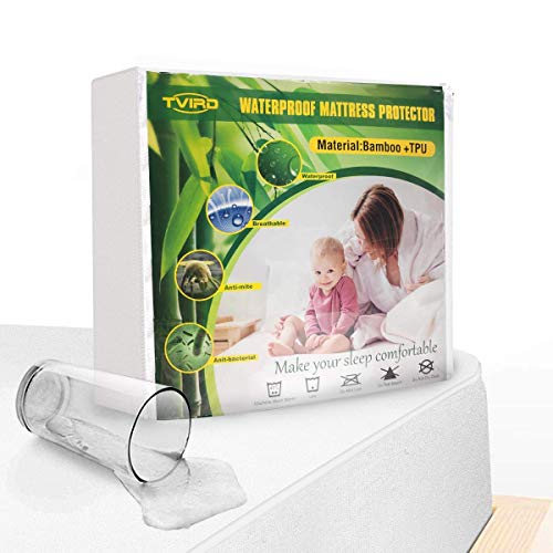 Tvird Funda de Colchón 90x190/200cm Protector de Colchón 90x190/200cm Impermeable 100% Bambú Cubre Colchón 90, Transpirable Material Fibra de Bambú, Hipoalergénico, Anti Ácaros y Antibacteriana Tvird Funda de Colchón 90x190/200cm Protector de Colchón 90x190/200cm Impermeable 100% Bambú Cubre Colchón 90, Transpirable Material Fibra de Bambú, Hipoalergénico, Anti Ácaros y Antibacteriana