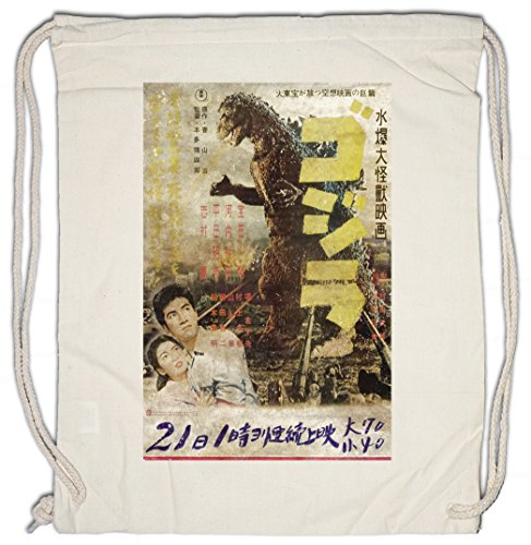 Urban Backwoods Godzilla Vintage Asia I Bolsa de Cuerdas con Cordón Gimnasio Japan Goijra Tokyo Nippon King Monster Kong