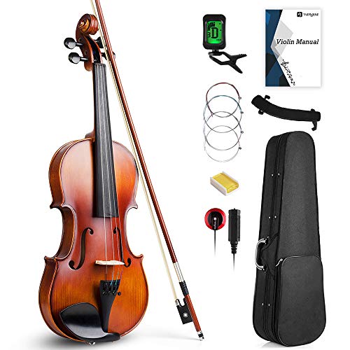 Vangoa Violín Acústico 4/4 Tamaño Completo Clásico Violin con Manual, Bolsa de transporte, Kits para principiantes