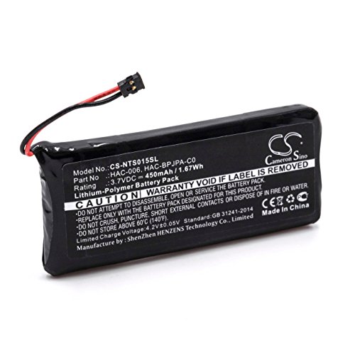 vhbw litio polímero batería 450mAh (3.7V) para gamepad controller Nintendo Switch HAC-015, HAC-016, HAC-A-JCL-C0, HAC-A-JCR-C0