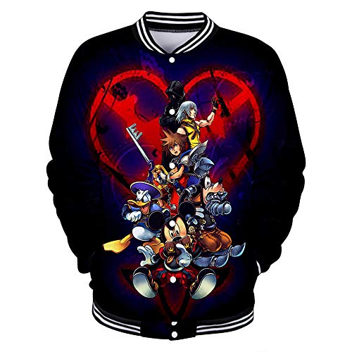 Vhunkjnr Kingdom Hearts Pullover Abrigo de Moda clásico diseñado y optimizado Individualmente Chaqueta Unisex (Color : A08, Size : L)