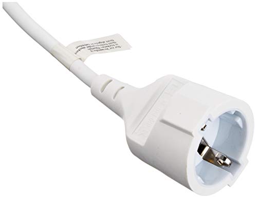 Vivanco SKV 10 W - Cable alargador de enchufe, 10 m, color blanco