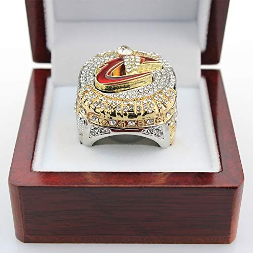 WOCTP Cavaliers de Baloncesto 2016 Anillo de Campeonato de réplica Mundial Anillos de Fan Souvenirs designación Anillo con Caja 13# WOCTP Cavaliers de Baloncesto 2016 Anillo de Campeonato de réplica Mundial Anillos de Fan Souvenirs designación Anillo con Caja 13#