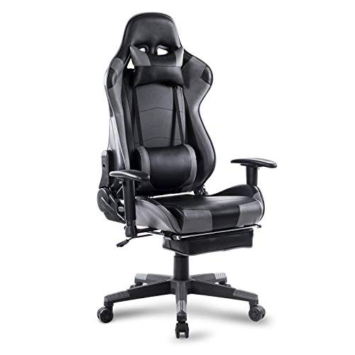 WOLTU Racing Silla, Gaming Silla de Escritorio Silla Oficina Silla de Ordenador Silla giratoria de Oficina Ajustable Silla Gris BS14gr WOLTU Racing Silla, Gaming Silla de Escritorio Silla Oficina Silla de Ordenador Silla giratoria de Oficina Ajustable Silla Gris BS14gr