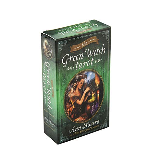 WOWOWO 78pcs The Green Witch Naipes Deck Party Juego de Mesa Oracle Playing Card