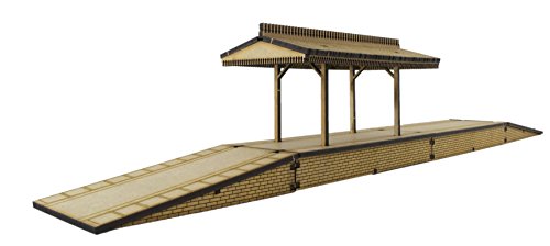 WWS Andén en 2 Plataformas y Techo con rampas Desmontables Escala OO/HO- Modelismo ferroviario en MDF WWS Andén en 2 Plataformas y Techo con rampas Desmontables Escala OO/HO- Modelismo ferroviario en MDF