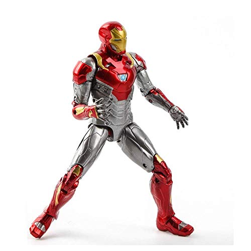 WXFQY Juguete para niños Marvel Spider-Man héroe regresa Iron Man Collection 18cm Modelo