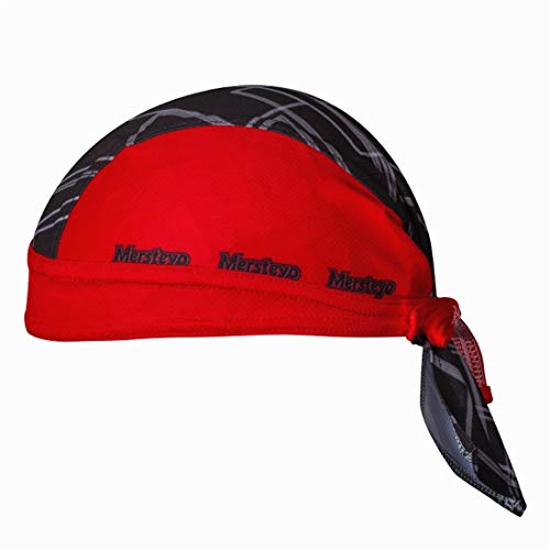 X-Labor Bandana unisex transpirable con protección UV, pañuelo para la cabeza, pañuelo para ciclistas, ciclismo, mountain bike, gorro rojo