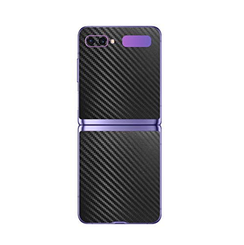 X-Skinz, Película Full Body Skin Carbón Negro para Samsung Galaxy Z Flip - Protector de Carcasa, Cobertura Curva Total, Reemplazo de Funda/Estuche Rigida