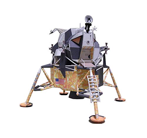 X-Toy Modelo del Rompecabezas del Papel Juguetes, 1/24 Escala SLM módulo Lunar de Apolo para niños Juguetes Kits y Regalos, 3,5 Pulgadas X 4.3Inch