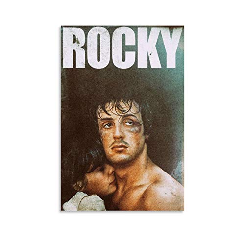 XIXILI Póster de película Rocky, película clásica La película Restaurando Antiguas Formas Impresión 1 póster decorativo lienzo de pared arte sala de estar, dormitorio pintura 50 x 75 cm