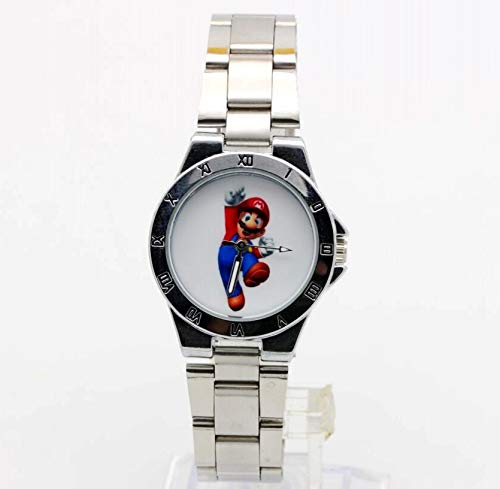 xunlei Super Mario Reloj 2 Unids / Lote 2020 Acero Batman Mario Reloj De Cuarzo Reloj Mujeres Hombres Cuarzo Cuadrado Relojes De Pulsera Estudiantes Regalo Relojes