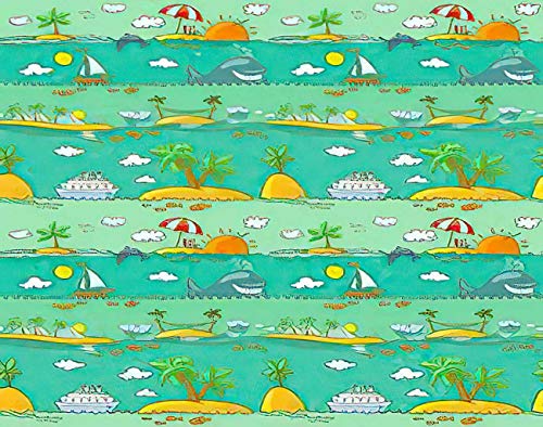 Y·JIANG Linda pintura por números, paisaje marino, verano, playa, nube, costa, crucero, delfín, lienzo acrílico, pintura al óleo por números, para adultos y niños, decoración de pared, 50 x 50 cm Y·JIANG Linda pintura por números, paisaje marino, verano, playa, nube, costa, crucero, delfín, lienzo acrílico, pintura al óleo por números, para adultos y niños, decoración de pared, 50 x 50 cm