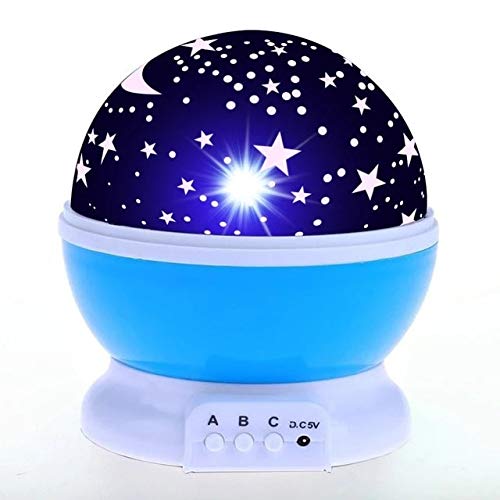 Yx03-04-p-blue Led Night Light Starry Sky Magic Star Moon Planet Space Projector Lamp Universe Decorative Lamp For Lover Friend Kids Xmas Gift