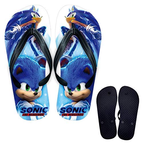 Zapatillas de Felpa Sonic Super Mary 1 par Juego Sonic The Hedgehog Cosplay Zapatos Sonikku Za Hejjihoggu Mujer Hombre Zapatillas Chanclas Street Beach Chanclas Zapato