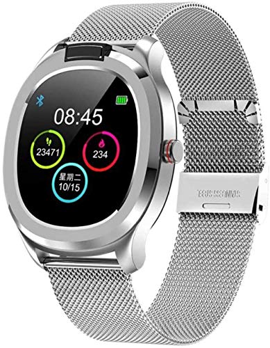 Zhenao - Reloj inteligente para hombre y mujer, medición de la temperatura corporal, resistente al agua, IP68, ECG, PPG, reloj despertador, detección de frecuencia cardíaca, pulsera de fitness Trave-D
