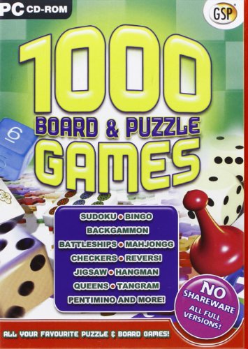 1000 Board and Puzzle Games (PC CD) [Importación inglesa]
