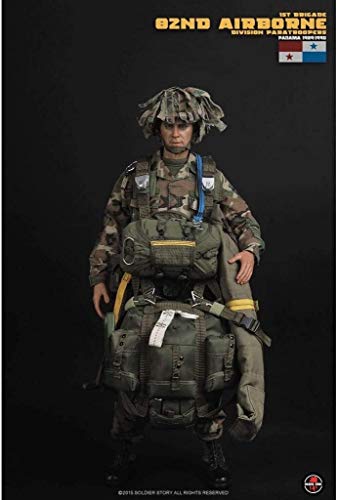 1/6 Ejército Escala figura de acción militar, 12 división aerotransportada pulgadas U.S 82a paracaidistas flexible masculino Soldado modelo de recogida de juguetes militares Set de Juegos: Hombre rega