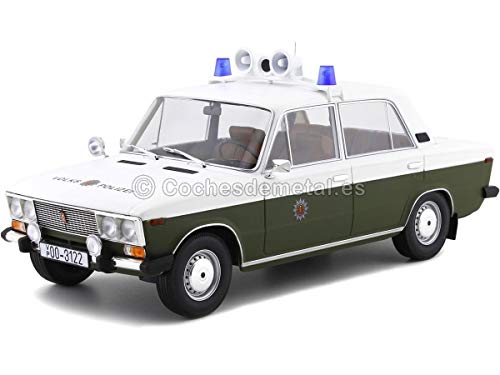 1976 Lada 2106 (Seat 124) Policia Popular Alemana Blanco/Verde 1:18 Triple-9 1800244