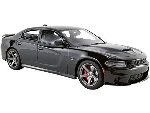 2019 Dodge Charger SRT Hellcat Pitch Black USA Serie exclusiva 1/18 Modelo de coche por GT Spirit para Acme US025