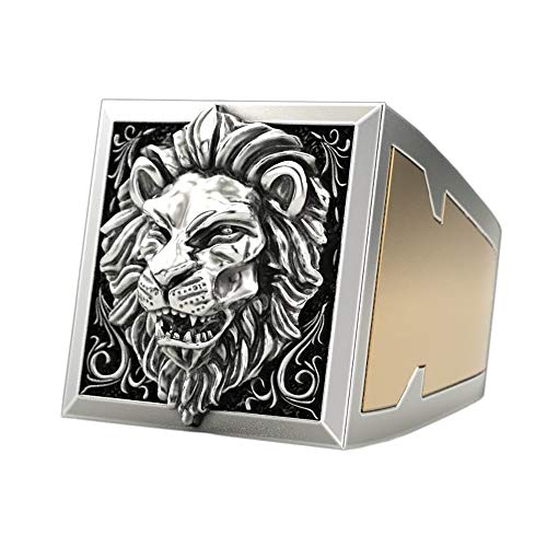 24 JOYAS Anillo Rey León con Reino Secreto de Acero Inoxidable – Anillo de Joyería Urbana, Hip Hop, Punk, Regalo Moderno para Hombre y Mujer (16) 24 JOYAS Anillo Rey León con Reino Secreto de Acero Inoxidable – Anillo de Joyería Urbana, Hip Hop, Punk, Regalo Moderno para Hombre y Mujer (16)