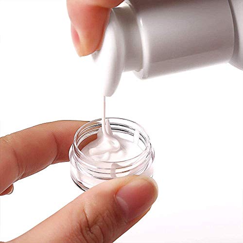 AAGYJ Botella de Viaje, Botellas vacías de plástico Transparente Recargables de 20 ml Envases de Viaje, Tarros cosméticos, Caja de Polvo, Caja de Crema PS, Envasado de envases cosméticos,50PCS