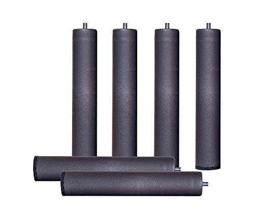 Abitti Pack 6 Patas cilíndricas METALICAS 45cm Altura Especial, ANTIRUIDO para Base TAPIZADA o SOMIER. Montaje rápido y fácil Abitti Pack 6 Patas cilíndricas METALICAS 45cm Altura Especial, ANTIRUIDO para Base TAPIZADA o SOMIER. Montaje rápido y fácil